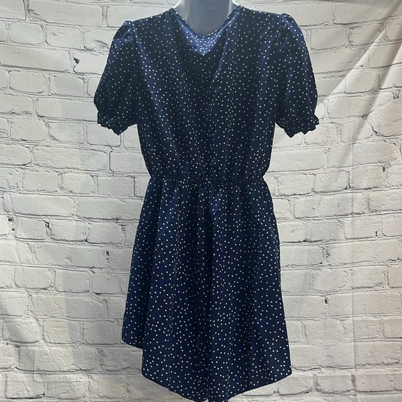 Blue and white polkadotted romper - Picture 4 of 6